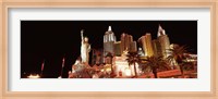 New York New York Hotel at night, The Strip, Las Vegas, Nevada Fine Art Print