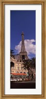 Low angle view of a hotel, Replica Eiffel Tower, Paris Las Vegas, The Strip, Las Vegas, Nevada, USA Fine Art Print
