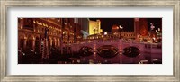 Arch bridge across a lake, Las Vegas, Nevada, USA Fine Art Print