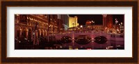 Arch bridge across a lake, Las Vegas, Nevada, USA Fine Art Print