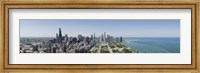 City skyline from south end of Grant Park, Chicago, Lake Michigan, Cook County, Illinois 2009 Fine Art Print