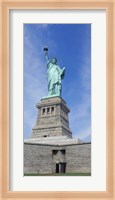 Low angle view of a statue, Statue Of Liberty, Liberty Island, Upper New York Bay, New York City, New York State, USA Fine Art Print