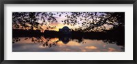Memorial at the waterfront, Jefferson Memorial, Tidal Basin, Potomac River, Washington DC Fine Art Print