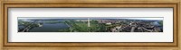Aerial view of a monument, Tidal Basin, Constitution Avenue, Washington DC, USA Fine Art Print
