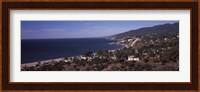 High angle view of an ocean, Malibu Beach, Malibu, Los Angeles County, California, USA Fine Art Print