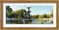 Fountain in a park, Central Park, Manhattan, New York City, New York State, USA Fine Art Print
