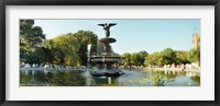 Fountain in a park, Central Park, Manhattan, New York City, New York State, USA Fine Art Print