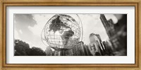 Steel globe, Columbus Circle, Manhattan, New York City, New York State, USA Fine Art Print