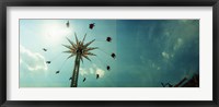 Low angle view of a park ride, Brooklyn Flyer Ride, Luna Park, Coney Island, Brooklyn, New York City, New York State, USA Fine Art Print