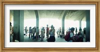 Tourists on a boardwalk, Coney Island, Brooklyn, New York City, New York State, USA Fine Art Print