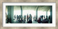 Tourists on a boardwalk, Coney Island, Brooklyn, New York City, New York State, USA Fine Art Print