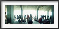 Tourists on a boardwalk, Coney Island, Brooklyn, New York City, New York State, USA Fine Art Print