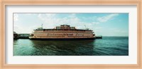 Ferry in a river, Staten Island Ferry, Staten Island, New York City, New York State, USA Fine Art Print