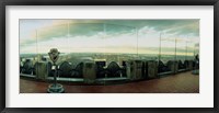 Coin-operated binoculars on the top of a building, Rockefeller Center, Manhattan, New York Fine Art Print