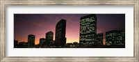 Buildings at the waterfront, Oakland, Alameda County, California, USA Fine Art Print