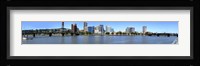 Buildings at the waterfront, Portland Rose Festival, Portland, Multnomah County, Oregon, USA Fine Art Print