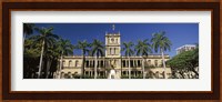 Facade of a government building, Aliiolani Hale, Honolulu, Oahu, Honolulu County, Hawaii, USA Fine Art Print