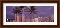 Buildings in a city, Honolulu, Oahu, Honolulu County, Hawaii, USA 2010 Fine Art Print