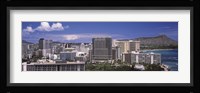 Honolulu Buildings, Oahu, Honolulu County, Hawaii Fine Art Print