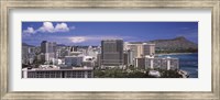 Honolulu Buildings, Oahu, Honolulu County, Hawaii Fine Art Print