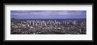 Aerial view of a city, Honolulu, Oahu, Honolulu County, Hawaii, USA 2010 Fine Art Print