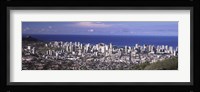 Honolulu skyline, Oahu, Honolulu County, Hawaii, USA 2010 Fine Art Print