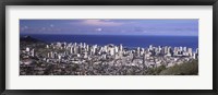 Honolulu skyline, Oahu, Honolulu County, Hawaii, USA 2010 Fine Art Print