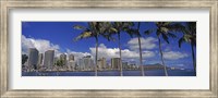 Skyscrapers at the waterfront, Honolulu, Hawaii Fine Art Print