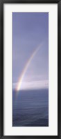 Rainbow over ocean, Honolulu, Oahu, Hawaii, USA Fine Art Print