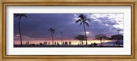 Tourists on the beach, Honolulu, Oahu, Hawaii, USA Fine Art Print