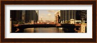 Buildings at the waterfront, Marina Towers, Chicago River, Chicago, Cook County, Illinois, USA Fine Art Print