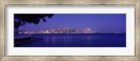 San Diego in the Distance, Night View Fine Art Print