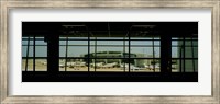 Airport viewed from inside the terminal, Dallas Fort Worth International Airport, Dallas, Texas, USA Fine Art Print