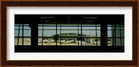 Airport viewed from inside the terminal, Dallas Fort Worth International Airport, Dallas, Texas, USA Fine Art Print