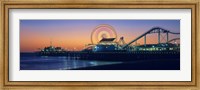 Ferris wheel on the pier, Santa Monica Pier, Santa Monica, Los Angeles County, California, USA Fine Art Print