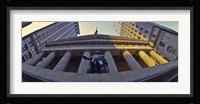 Low angle view of a stock exchange building, New York Stock Exchange, Wall Street, Manhattan, New York City, New York State, USA Fine Art Print