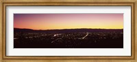 City lit up at dusk, Silicon Valley, San Jose, Santa Clara County, San Francisco Bay, California Fine Art Print