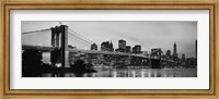 Brooklyn Bridge Across the East River at Dusk Fine Art Print