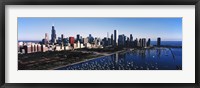 Skyscrapers at the waterfront, Chicago Harbor, Lake Michigan, Chicago, Cook County, Illinois, USA 2011 Fine Art Print