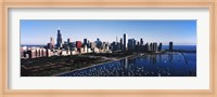 Skyscrapers at the waterfront, Chicago Harbor, Lake Michigan, Chicago, Cook County, Illinois, USA 2011 Fine Art Print