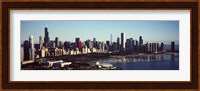 Skyscrapers at the waterfront, Hancock Building, Lake Michigan, Chicago, Cook County, Illinois, USA Fine Art Print