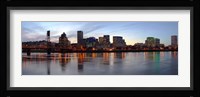 Buildings at the waterfront, Portland, Multnomah County, Oregon Fine Art Print