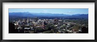 Aerial view of a city, Asheville, Buncombe County, North Carolina, USA 2011 Fine Art Print