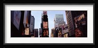 Low angle view of buildings, Times Square, Manhattan, New York City, New York State, USA 2011 Fine Art Print