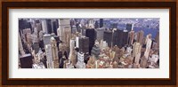Aerial view of midtown Manhattan, New York City, New York State, USA Fine Art Print