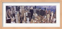 Aerial view of midtown Manhattan, New York City, New York State, USA Fine Art Print