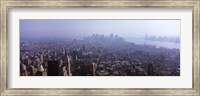Hazy view of Manhattan Fine Art Print
