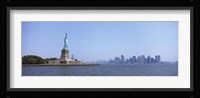 Statue Of Liberty with Manhattan skyline in the background, Liberty Island, New York City, New York State, USA 2011 Fine Art Print