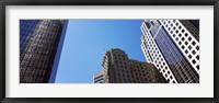 Low angle view of skyscrapers in a city, Charlotte, Mecklenburg County, North Carolina, USA 2011 Fine Art Print