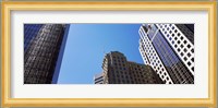 Low angle view of skyscrapers in a city, Charlotte, Mecklenburg County, North Carolina, USA 2011 Fine Art Print